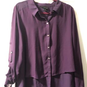 NWOT Purple Tunic Top